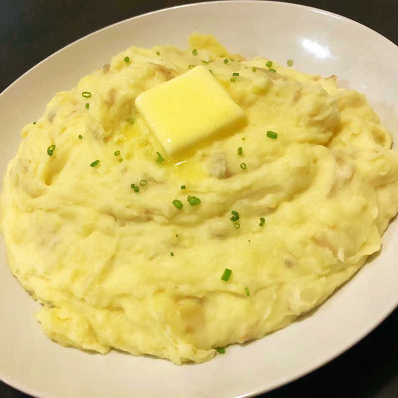 Garlic mashed potatoes