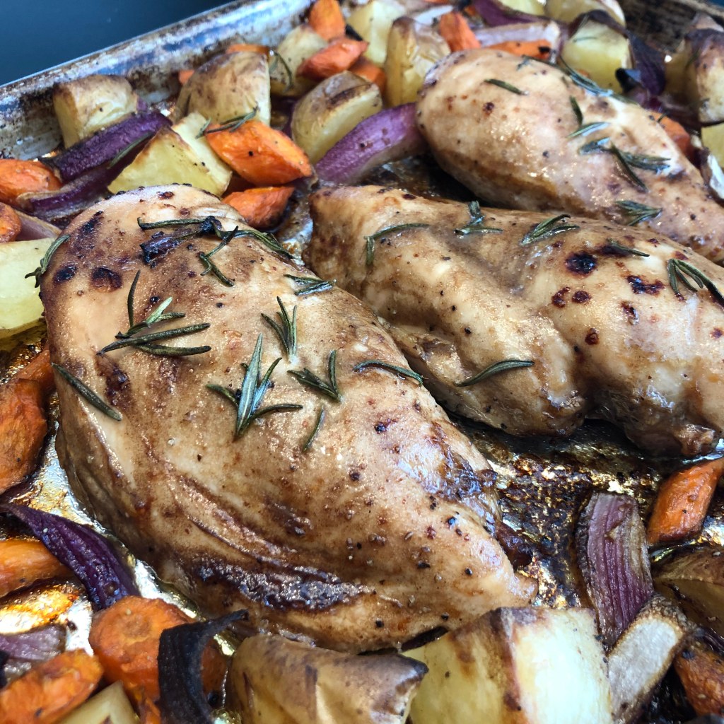 Balsamic Roast Chicken with Root&nbsp;Vegetables